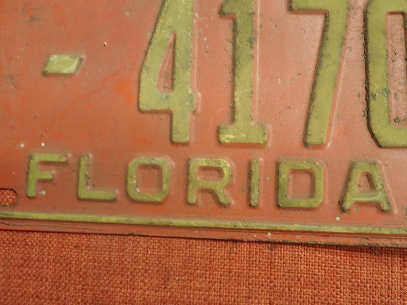 1960S FLORIDA CAR LICENCE PLATE | Spandau Militaria Shop