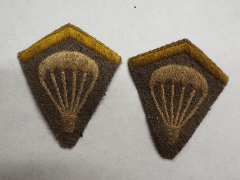 PAIR OF WW2 POLISH PARATROOP COLLAR TABS | Spandau Militaria Shop