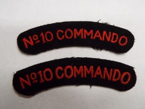 WW2 BRITISH No.10 COMMANDO SHOULDER TITLES | Spandau Militaria Shop